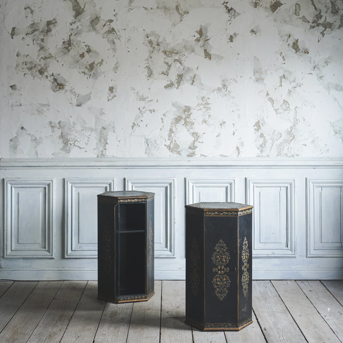 アンティークオクタゴンサイドテーブル