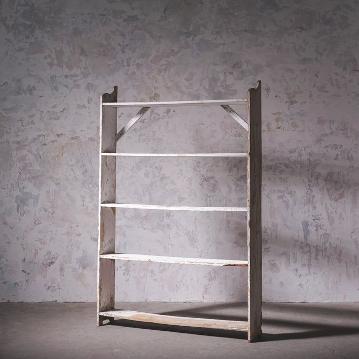 アンティーク ホワイトペイントシェルフ