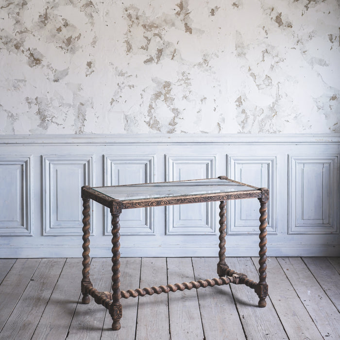 アンティークガラステーブル