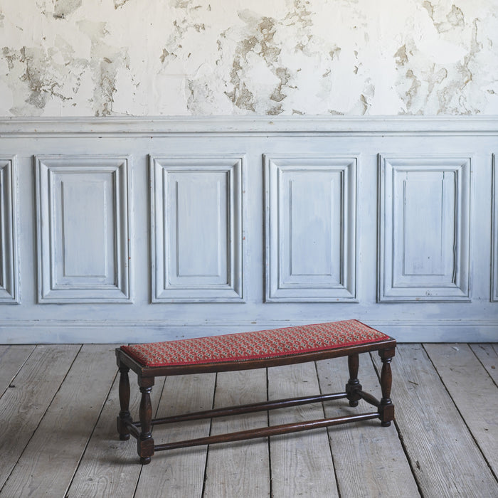 アンティークファブリックベンチ