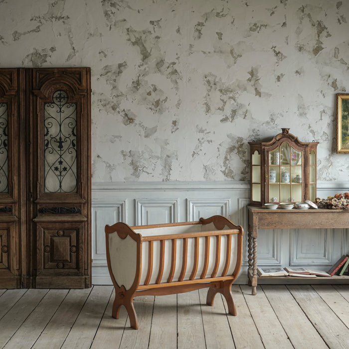 antique baby bed