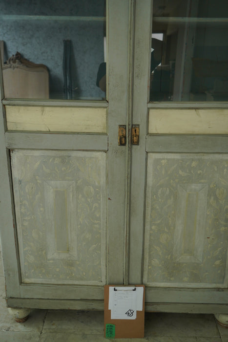 antique glass cabinet