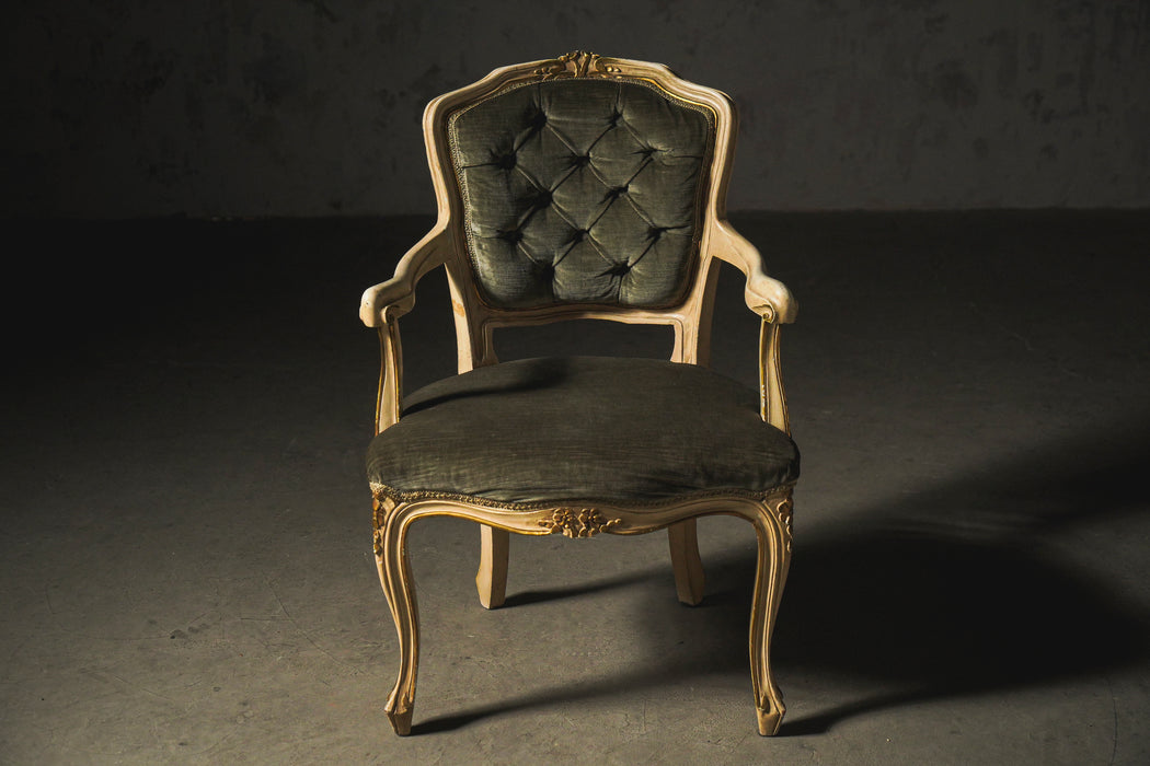 Antique Velour Armchair