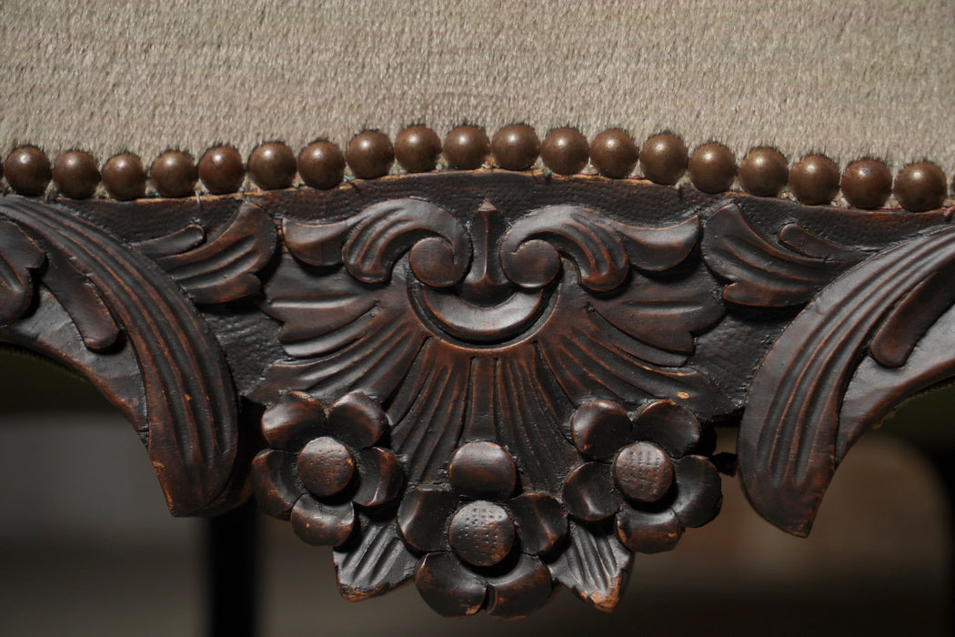 Antique sofa and ottoman