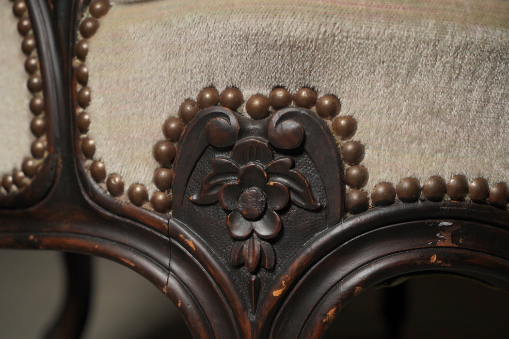 Antique sofa and ottoman