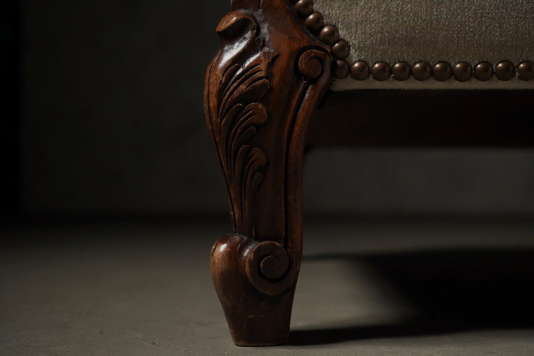 Antique sofa and ottoman