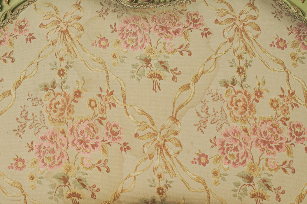 アンティークグリーンフレームソファ