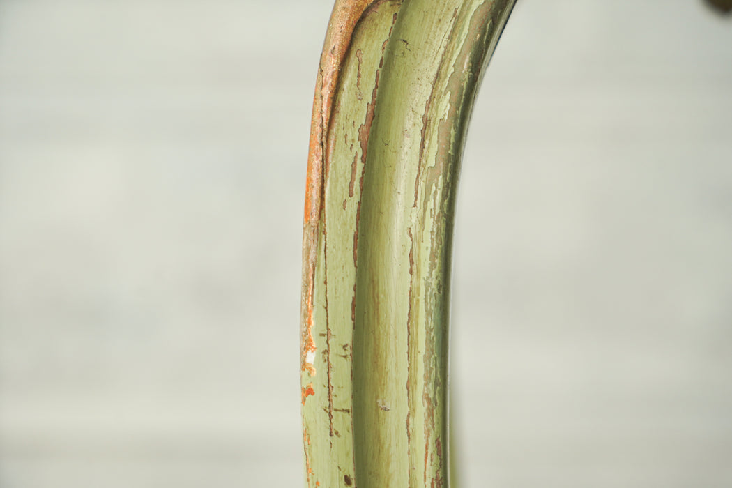 アンティークグリーンペデスタルテーブル