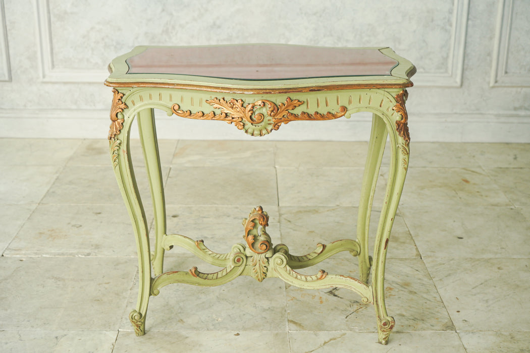 アンティークグリーンフレームテーブル