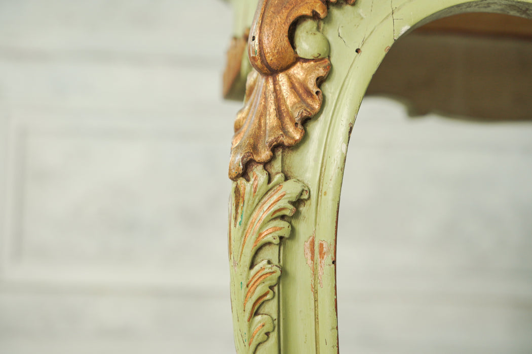 アンティークグリーンフレームテーブル