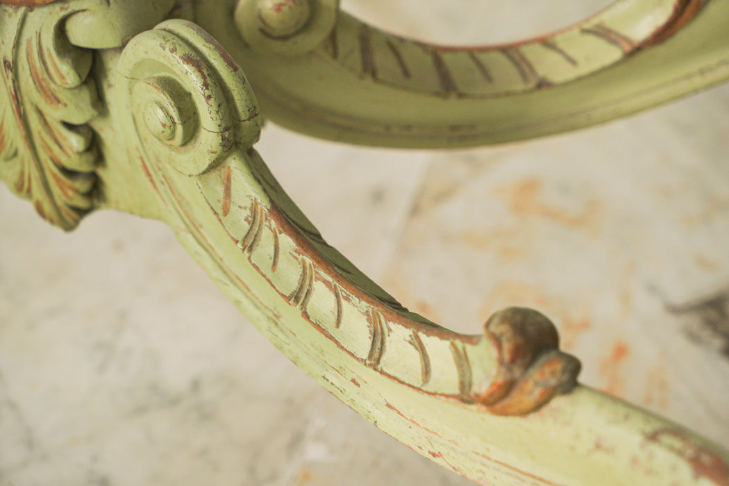 アンティークグリーンフレームテーブル