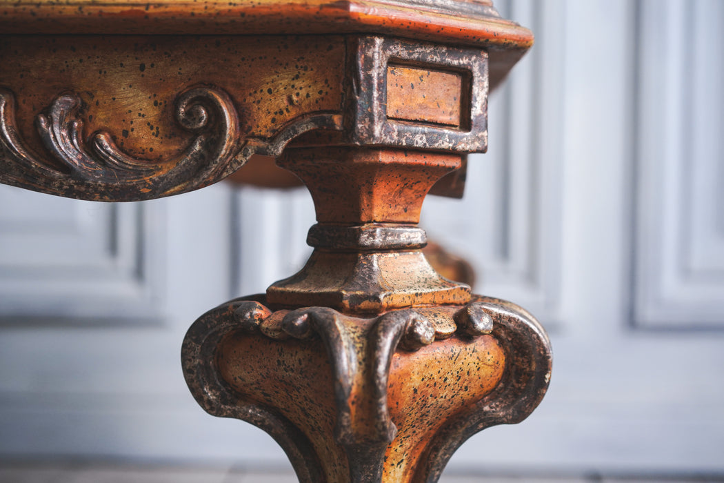 アンティークガラスローテーブル