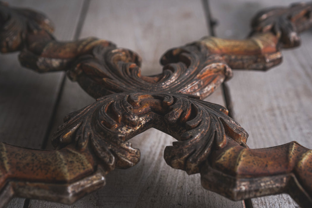 アンティークガラスローテーブル