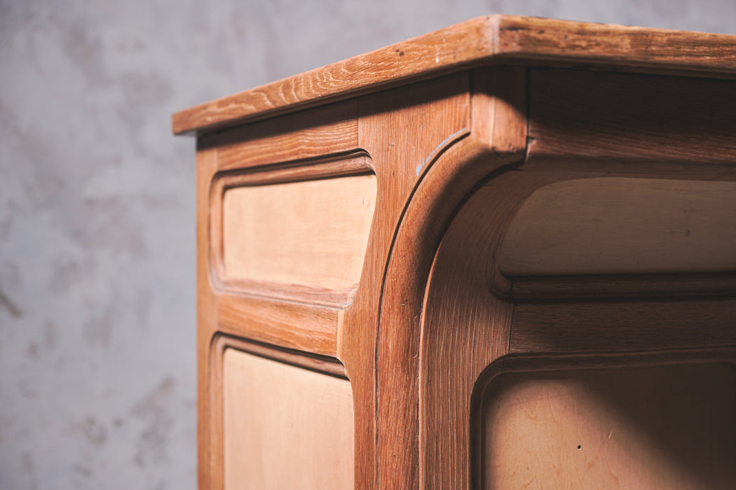 アンティークオークカウンター