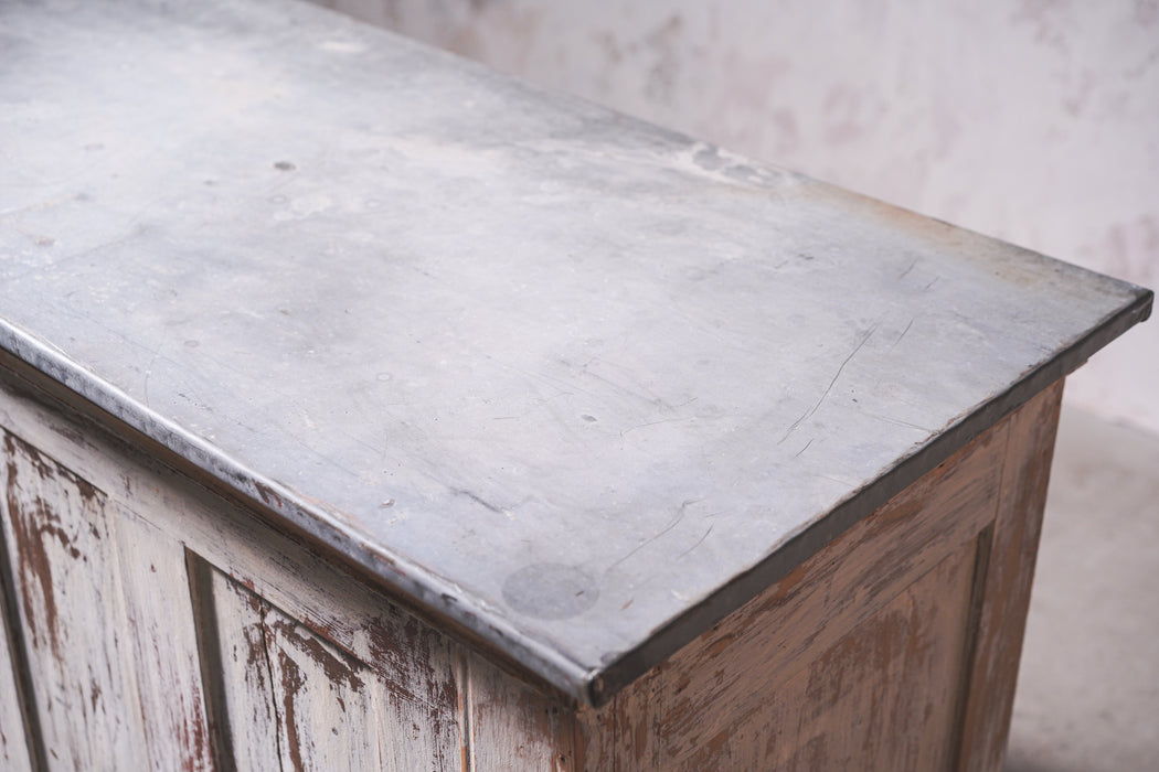 アンティークジンクトップカウンター