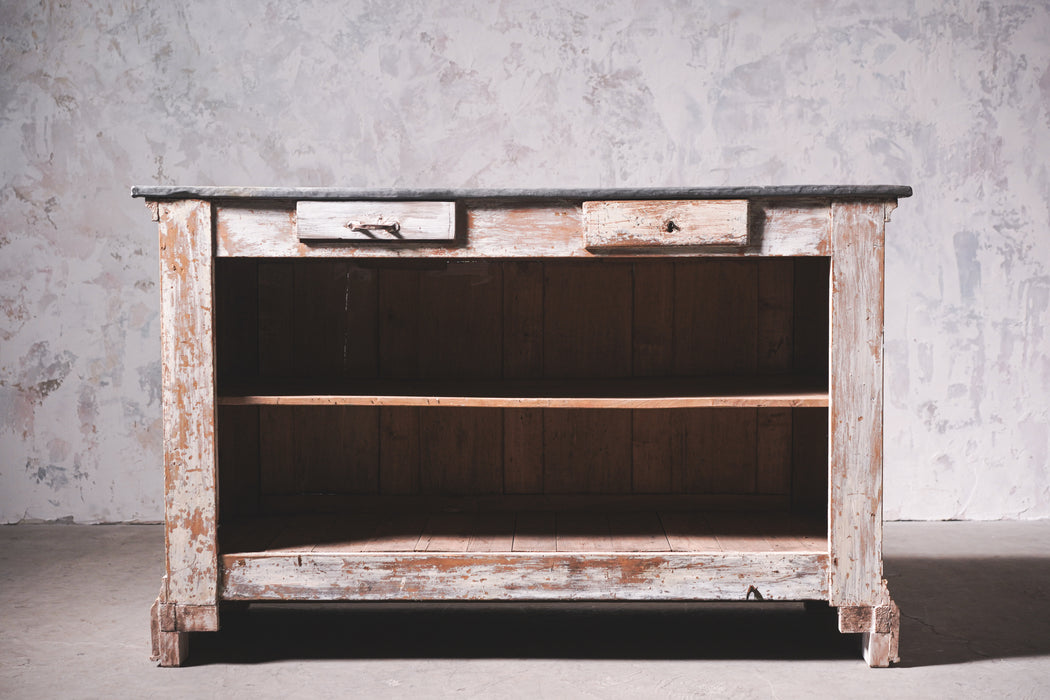 アンティークジンクトップカウンター