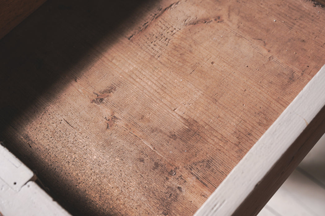 アンティークホワイトウッドカウンター