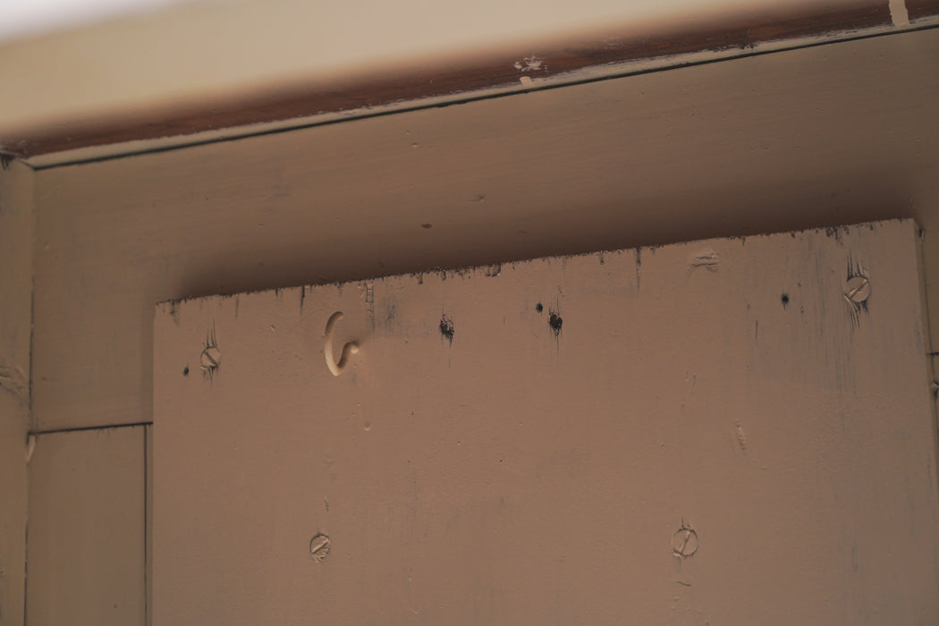 アンティークホワイトウッドカウンター