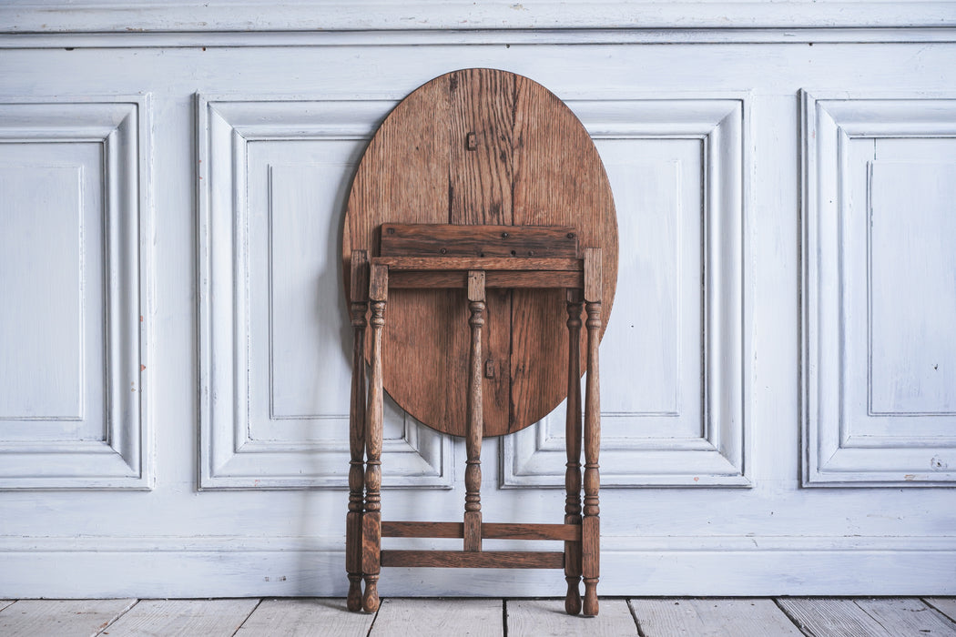 アンティーク折りたたみサイドテーブル