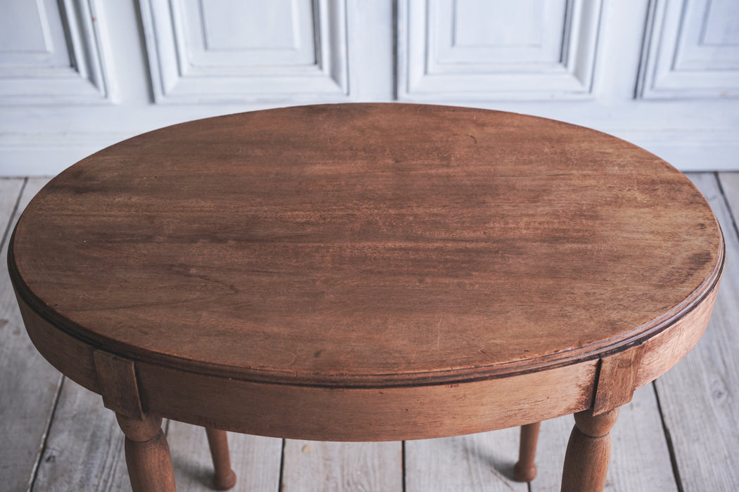 アンティークオーバルサイドテーブル