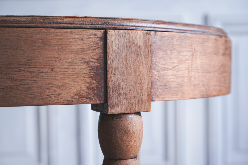 アンティークオーバルサイドテーブル