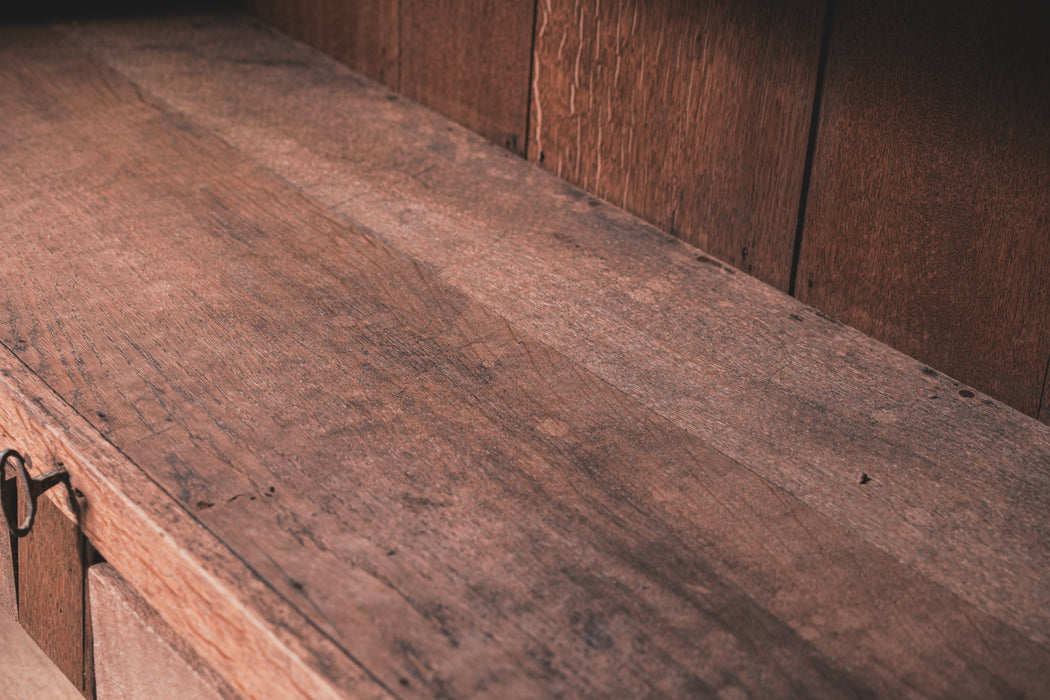 アンティークオークキャビネット