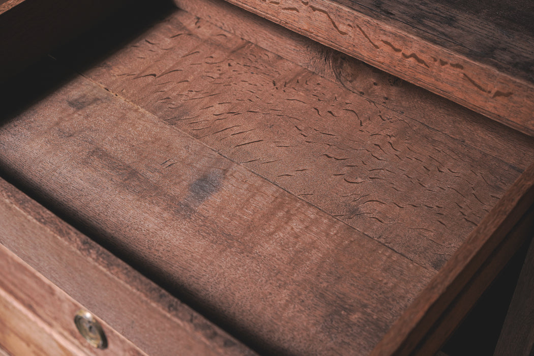 アンティークオークキャビネット