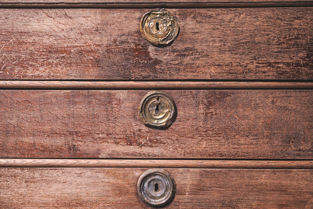 アンティークオークキャビネット