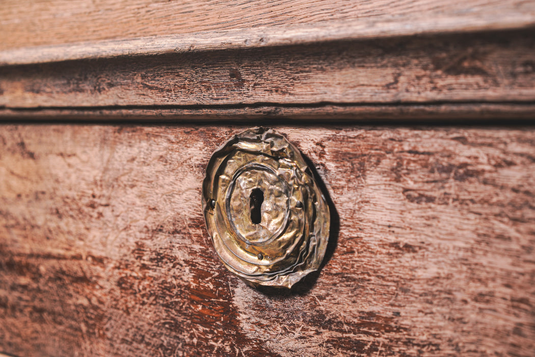 アンティークオークキャビネット