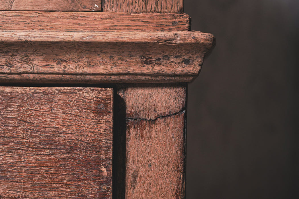 アンティークオークキャビネット