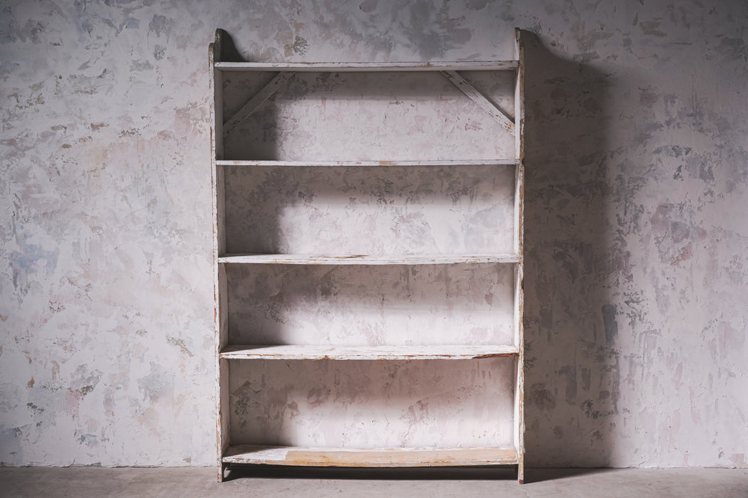 アンティーク ホワイトペイントシェルフ