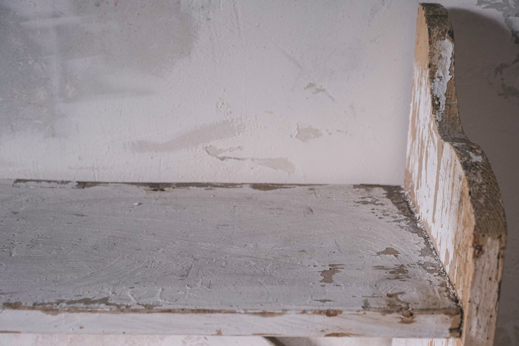 アンティーク ホワイトペイントシェルフ