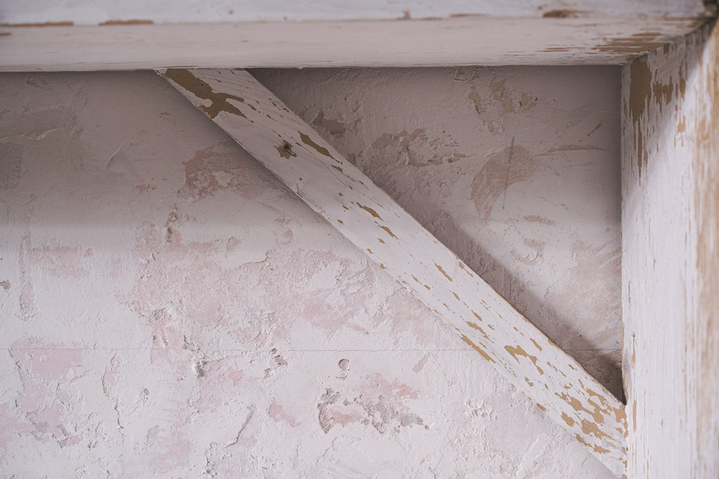 アンティーク ホワイトペイントシェルフ