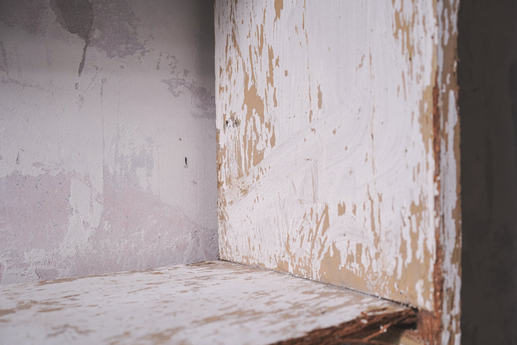 アンティーク ホワイトペイントシェルフ