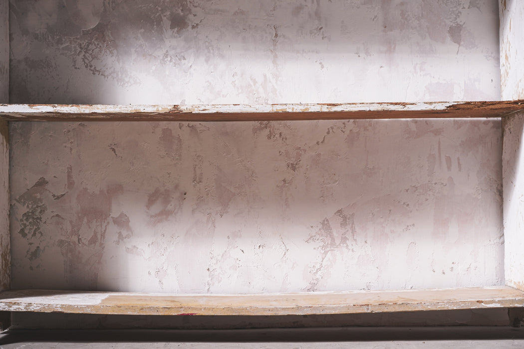 アンティーク ホワイトペイントシェルフ