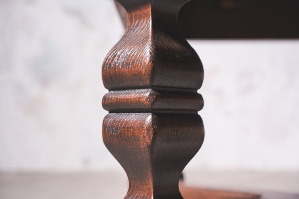 アンティークオークローテーブル