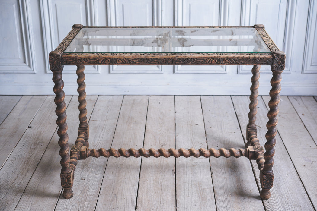 アンティークガラステーブル