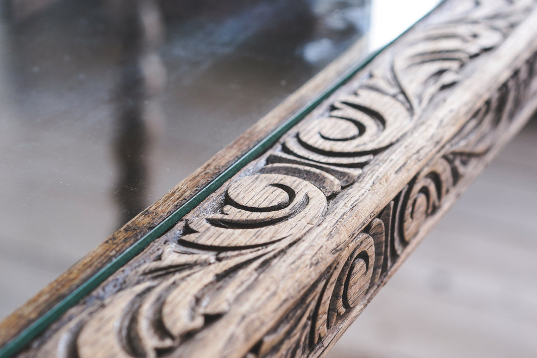 アンティークガラステーブル