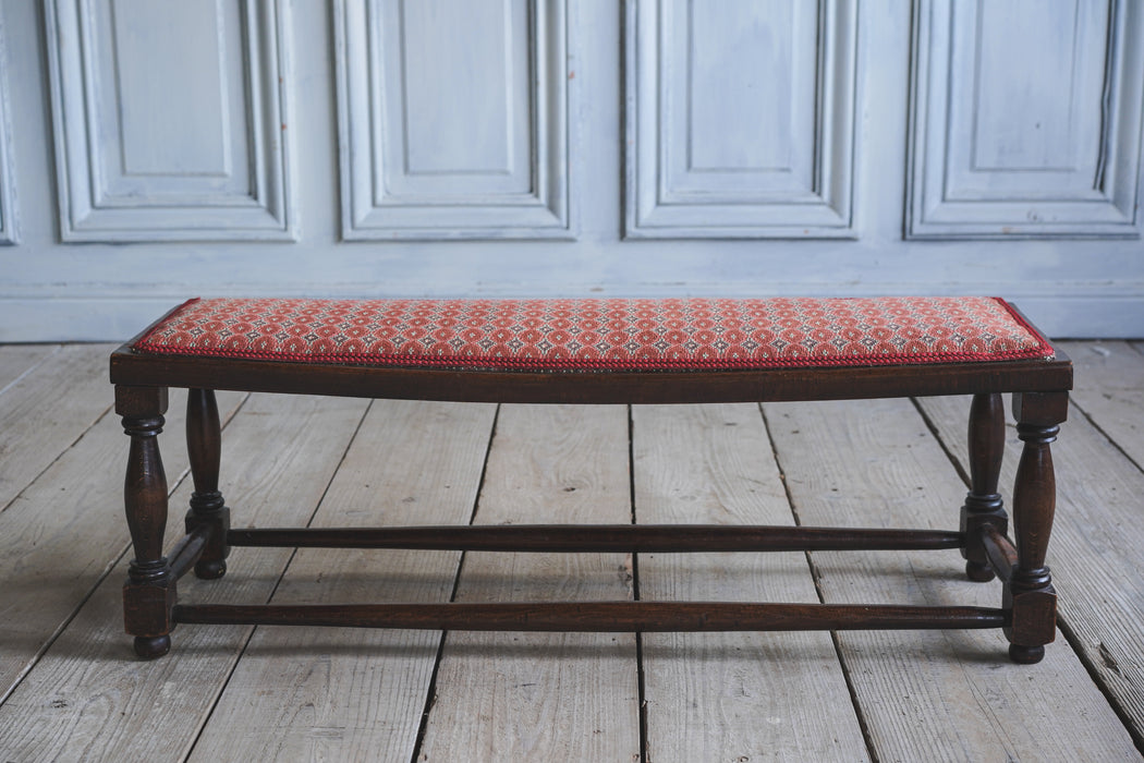 アンティークファブリックベンチ