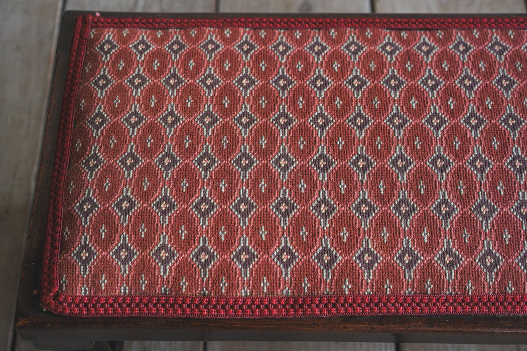 アンティークファブリックベンチ